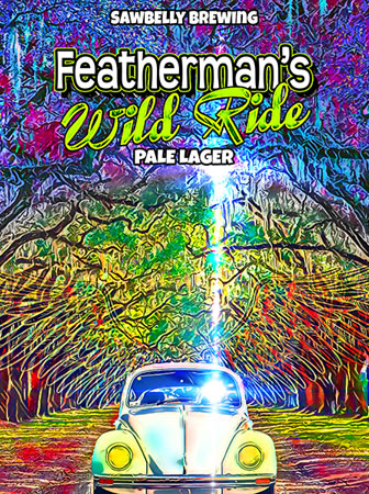 Sawbelly Brewing Featherman's Wild Ride Pale Lager label